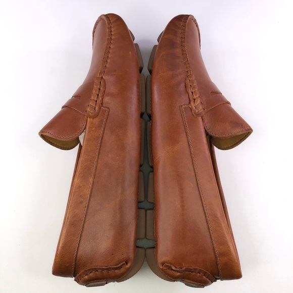 The Men’s Store Bloomingdales Cognac Penny Driver Shoes Size 9.5 main image 6